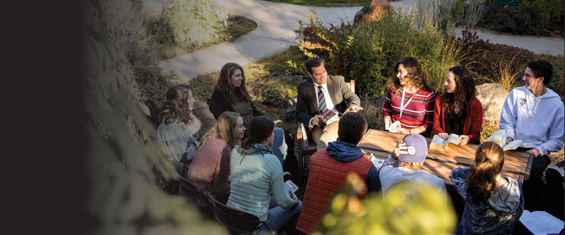 Photo of students outdoors.