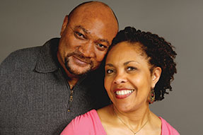 Photo of a man and woman smiling for a picture. Link to Life Stage Gift Planner Ages 45-65 Situations.